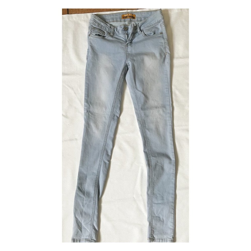 Wax Jean - Tilted Blue Gray Skinny Jeans (0)